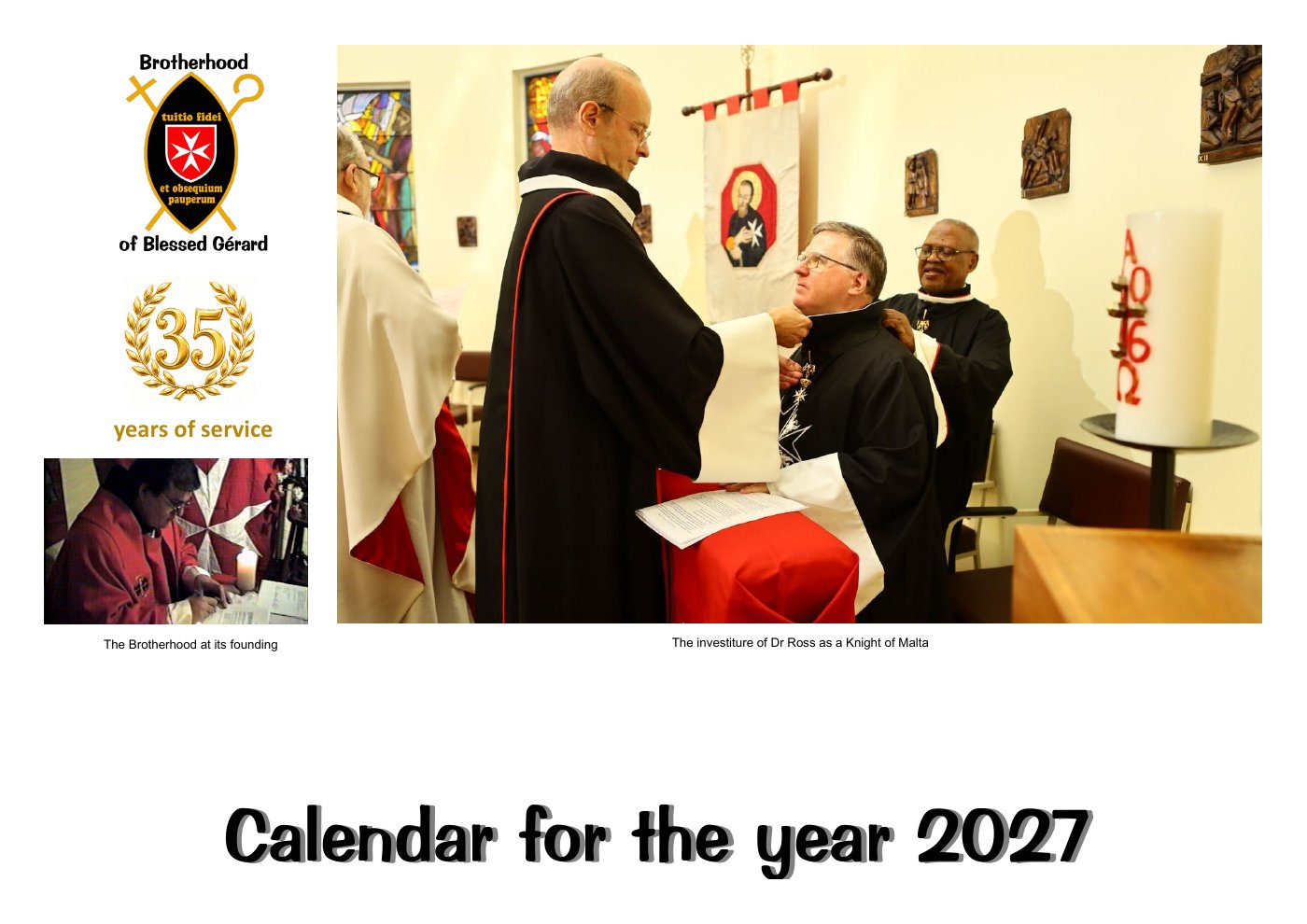 Titelblatt Kalender 2027 – English